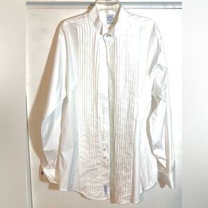 French Cuff, Classic Tuxedo White Dress Shirt, (100% cotton 17 neck 36 sleeve).